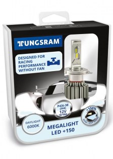 Tungsram H4 P43T-38 Megalight LED +200 6000K 2ΤΜΧ